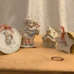 Precious Moments Christmas ornaments